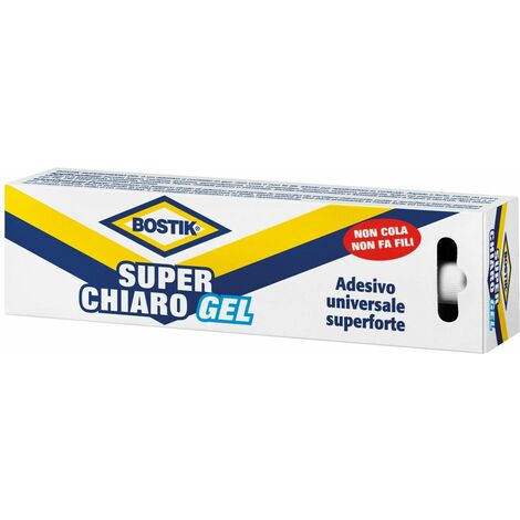 Bostik Super Chiaro Gel Adesivo Universale Super Forte Colla in Tubetto da 50 g.