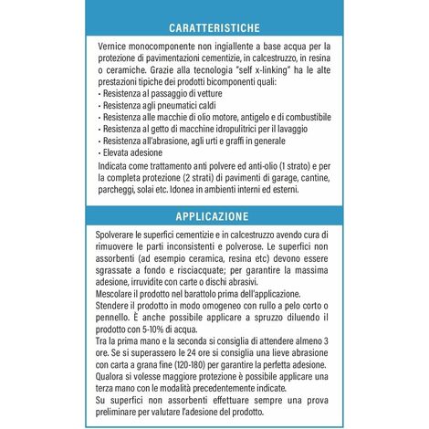 Smalto Vernice Pavimento Garage Calcestruzzo carrabile Vernifer 750 ml – TRASPARENTE