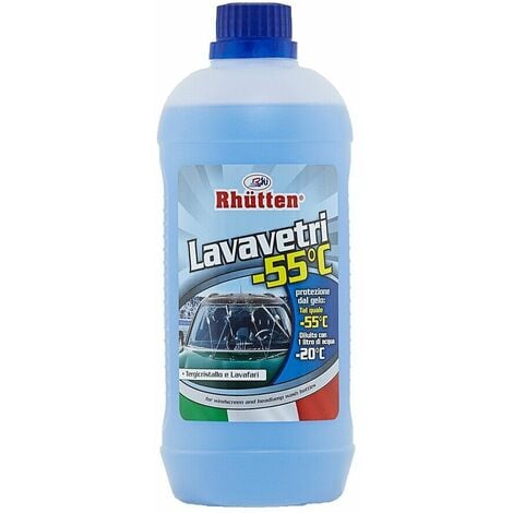 Liquido Lavavetri Antigelo Auto -55° Rhutten Detergente Pulizia