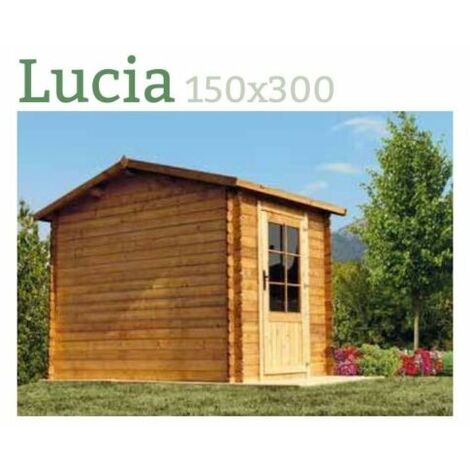 Casetta in Legno di Abete Lucia da Giardino mis. 150x300 cm. Impregnata in autoclave (1/4)
