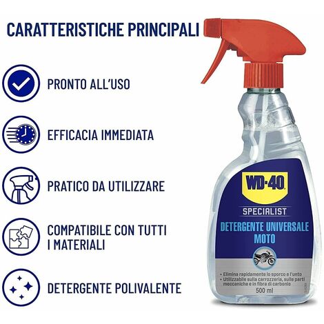 Spray WD40 Specialist WD-40 Specialist Lucidante Al Silicone Spray 400ml - Per Moto, Metallo, Vetroresina, Protezione Brillante Lubrificante Catena Moto - Foto 13
