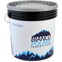 Idropittura Traspirante Tempera BIANCO POLARE opaco per interni antimuffa battericida – 14 Lt.