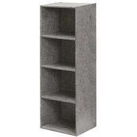 Libreria mensole Scaffale casa ufficio soggiorno Desing Moderno Grigio Cemento – cm 40x29x132