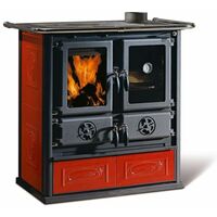 Stufa cucina a legna in ghisa NORDICA Rosetta BII 7,2 kW 206 mc liberty bordeaux