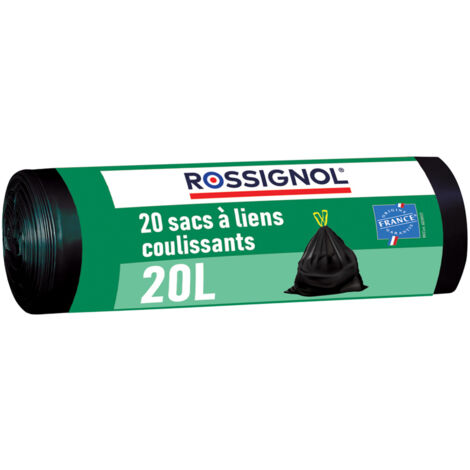 Lot de 20 sacs-poubelle 20L Fabriqué en France - BAGY ROSSIGNOL