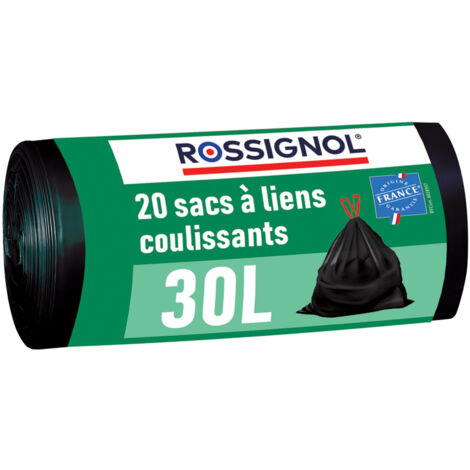 Lot de 20 sacs-poubelle 30L Fabriqué en France - BAGY ROSSIGNOL