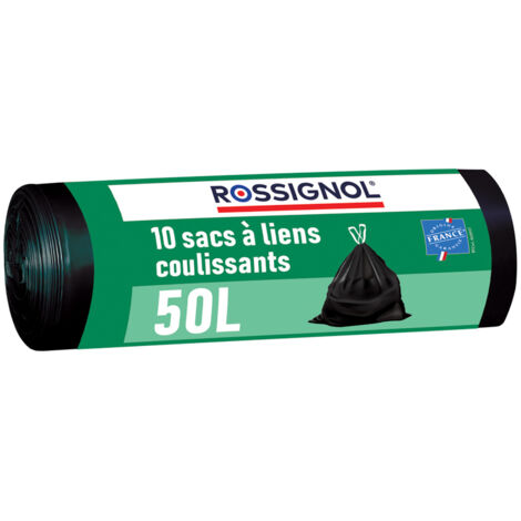 Lot de 10 sacs-poubelle 50L Fabriqué en France - BAGY ROSSIGNOL