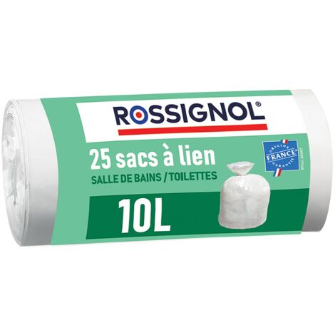 Rossignol - Lot de 25 sacs poubelle 10L BAGY Made in France