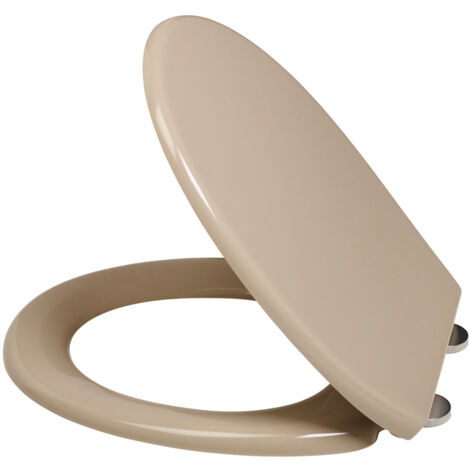 Rossignol – Abattant WC silencieux en polypropylène – Charnières ajustables – Traitement antibactérien – Dimensions 45x37cm (1/5)