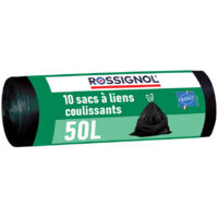 Lot de 10 sacs-poubelle 50L Fabriqué en France - BAGY ROSSIGNOL
