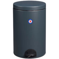 Rossignol – Poubelle de cuisine à pédale 20L – Corps en acier poudré – Seau amovible avec anse métal – Fabrication française