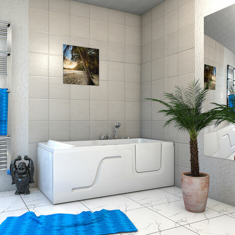 Whirlpool Seniorenwanne mit Tür S17-TH-WP-L 150x75cm