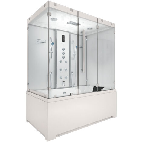 Kombination Badewanne Dusche K80-WS-TH-C-EA Duschtempel 180x100 cm OHNE Zusatzoption (1/5)