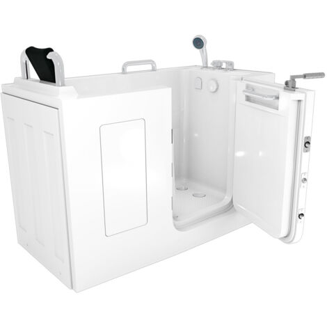 Senioren Sitzbadewanne Sitzwanne Badewanne mit Tür Pool S07-C-R 140cm