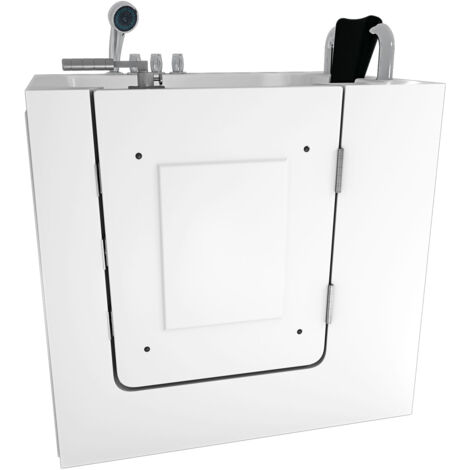 Sitzbadewanne Senioren Sitzwanne mit Tür S02-TH-B-R 100x78cm