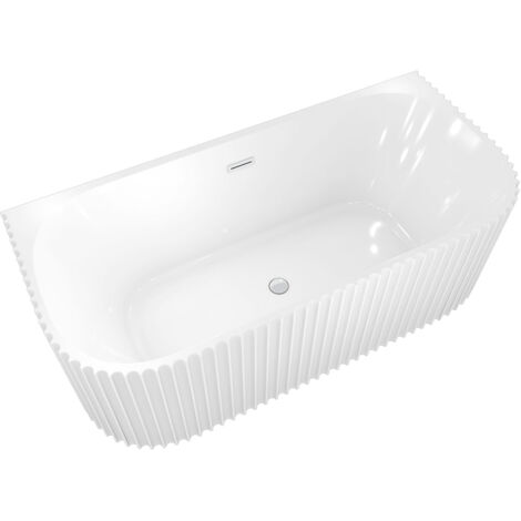 freistehende Badewanne Wanne Acryl F07 170x80cm Armatur wählbar ohne Armatur