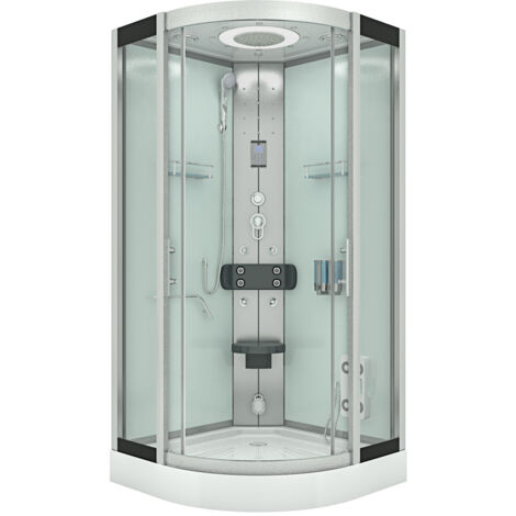 Komplettdusche Duschkabine Fertigdusche Dusche D58-00T0 80x80 cm ohne 2K Scheiben Versiegelung (1/5)