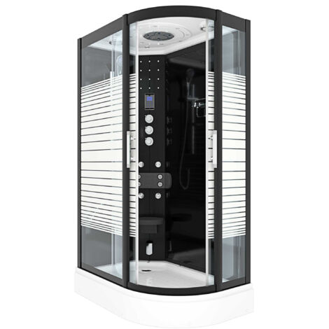 Duschkabine Komplettdusche Fertigdusche Dusche D30-73M1R-EC 80x120 MIT 2K Scheiben Versiegelung (1/5)