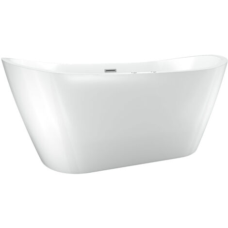 freistehende Badewanne Wanne F23 180x92cm Whirlpool Luft & Wasser (1/5)