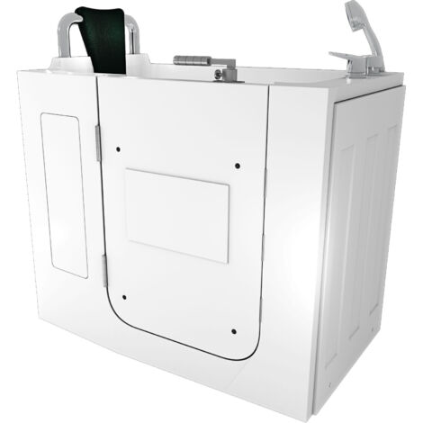 Sitzbadewanne Senioren Wanne Sitzwanne mit Tür S08-A-L 68x110cm