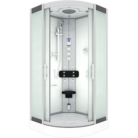 Dampfdusche Duschtempel Sauna Dusche Duschkabine D46-00M3 80x80 cm ohne 2K Scheiben Versiegelung (1/5)