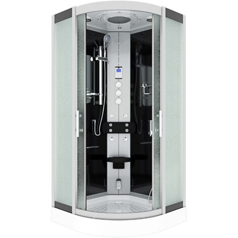 Duschkabine Komplettdusche Fertigdusche Dusche D46-23M1-EC 100x100 cm mit 2K Scheiben Versiegelung (1/5)