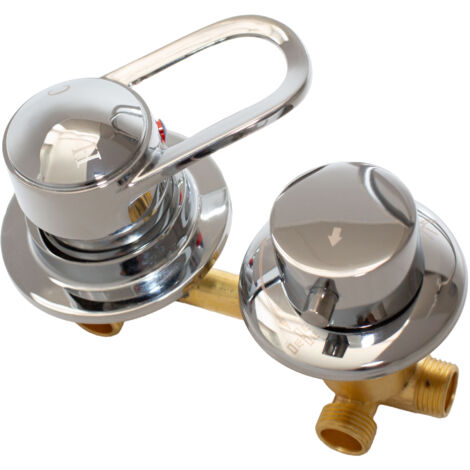 Ersatz-Armatur Einhebelmischer 3 fach Umschalter Dusche D10 9cm