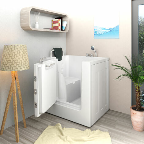 Sitzbadewanne Senioren Sitzwanne mit Tür S02-TH-A 78x100cm