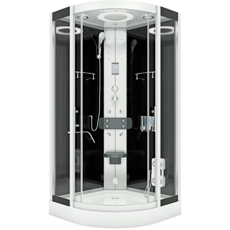Komplettdusche Duschkabine Fertigdusche Dusche D58-03T0-EC 80x80 cm mit 2K Scheiben Versiegelung (1/5)