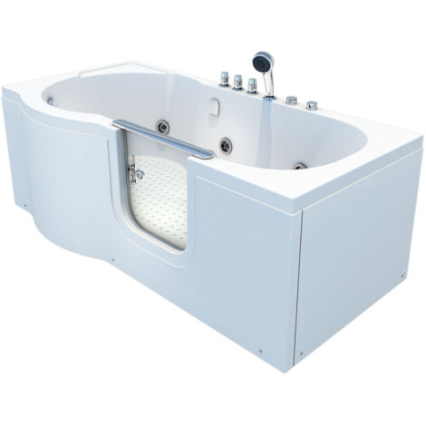 Seniorenwanne mit Tür Whirlpool S12-TH-WP-R Badewanne 85x170cm