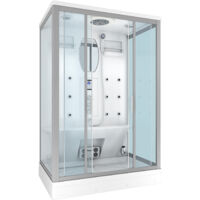 Dusche Duschkabine D27-TH-EA Duschtempel Sauna 140x90 cm OHNE 2K Scheiben Versiegelung