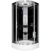 Komplettdusche Duschkabine Fertigdusche Dusche D58-63T1 100x100 cm ohne 2K Scheiben Versiegelung