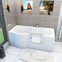 Seniorenwanne mit Tür Whirlpool S12-EH-AIR-R Badewanne 85x170cm
