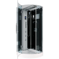 AcquaVapore D37-13L1-EC Dusche Duschtempel Komplett Duschkabine -Th. 90x90 MIT 2K Scheiben Versiegelung