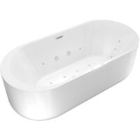 freistehende Badewanne Wanne F26 170x80cm Whirlpool Luft & Wasser