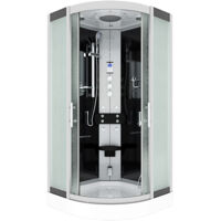 Dampfdusche Duschtempel Sauna Dusche Duschkabine D46-23M3-EC 100x100 cm mit 2K Scheiben Versiegelung