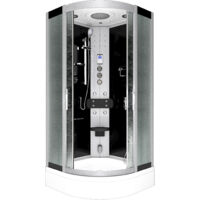 Dampfdusche Duschtempel Sauna Dusche Duschkabine D46-63M3-EC 100x100 cm mit 2K Scheiben Versiegelung