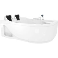 Whirlpool Topausstattung Pool Badewanne Eckwanne Wanne W23H-R 120x182cm
