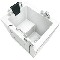Sitzbadewanne Senioren Sitzwanne mit Tür S02-TH-C-L 100x78cm