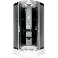 Dampfdusche Duschkabine Sauna Dusche D58-53M2-EC 90x90 cm mit 2K Scheiben Versiegelung