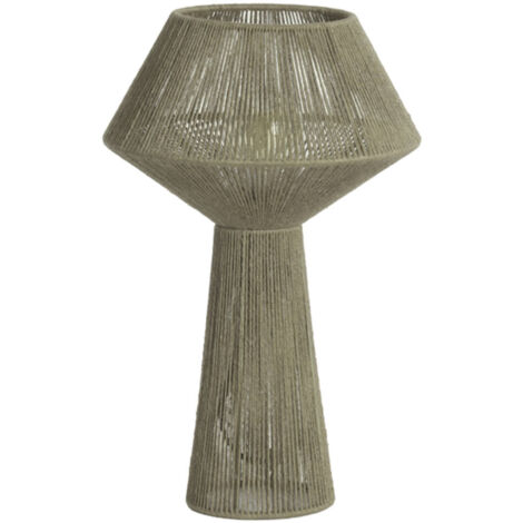 Light & Living - lámpara de mesa - Fugia - verde - textil - (1/5)