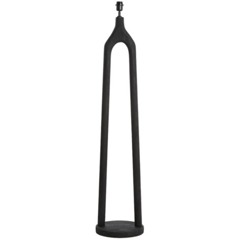 Light & Living - lámpara de pie - Xitta - negro - madera -