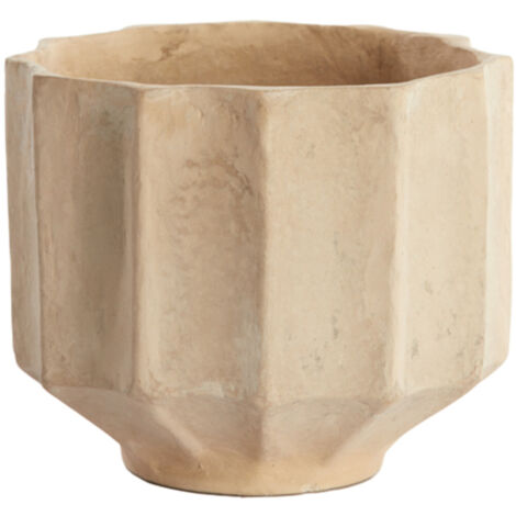Livraison & Estilo maceta deco Salou natural - Ø21x18 cm (1/5)