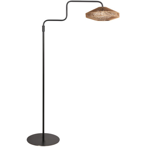 Steinhauer - lámpara de pie - Bloeba - natural negro - algodón