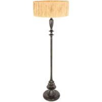 Anne Lighting - lámpara de pie - Bois - negro - hierba madera - Ø