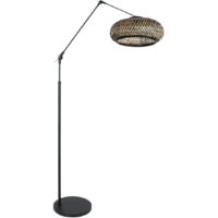 Steinhauer - lámpara de pie - Prestige Chic - negro - bambú metal