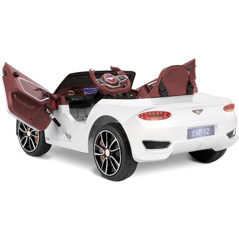 Elektro Kinder Auto Fahrzeug Elektrofahrzeug Elektroauto Akku 12 V Bentley Weiß 