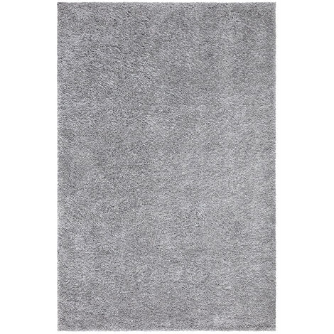 Tapis à Poils Longs doux SOFTY, Tapis de Salon, Chambre, Couloir (Gris Souris - 230x320cm) (1/5)