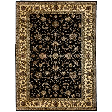 Tapis Salon Chambre Oriental Marocain Classique RABAT (Noir - 240x340cm)
