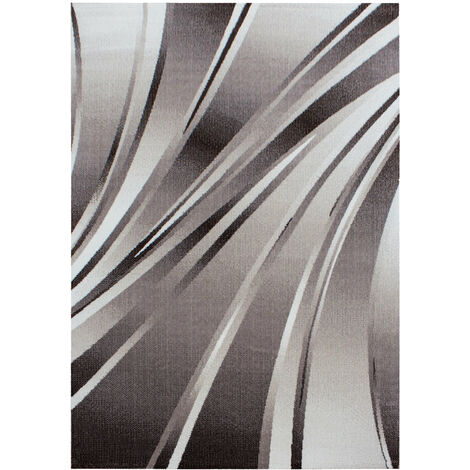 FLY - Tapis moderne à bandes graphiques (Beige - 200x290cm) (1/5)